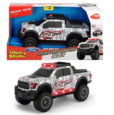 Машина Scout Ford F150 Raptor 33 см свет,звук Dickie Toys - фото 1