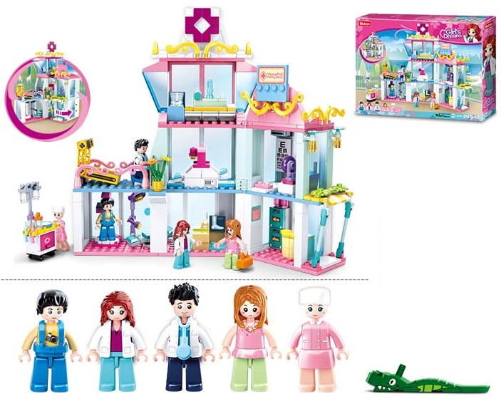 Конструктор СЛУБАН Поликлиника 459 д. М38-В0799 - фото 1