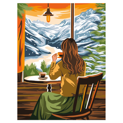 Картина по номерам 30*40 Уютный вечер ТРИ СОВЫ - фото 1