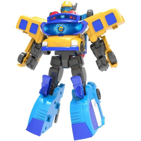 Трансформер Робот Школьный автобус X полицейский 2 в 1 Gogobus - фото 1