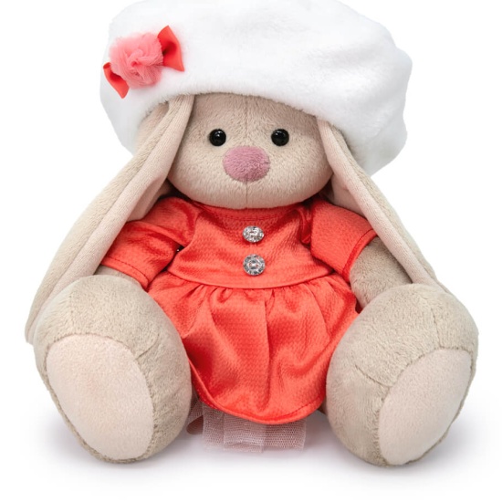 Мягкая игрушка Зайка Ми в платье и берете - миниатюра 2