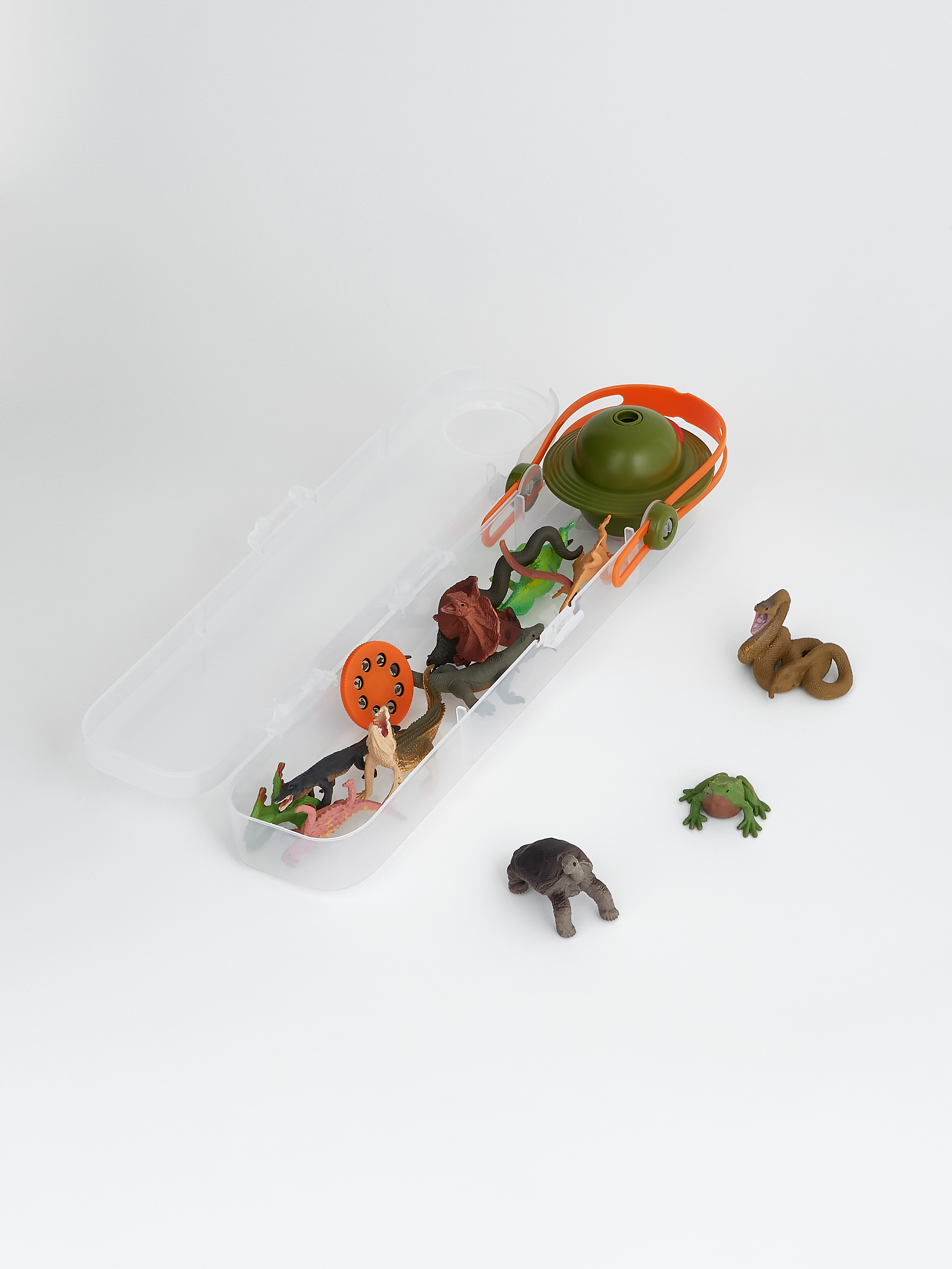 Животные набор Рептилии 12шт с проектором - миниатюра 2