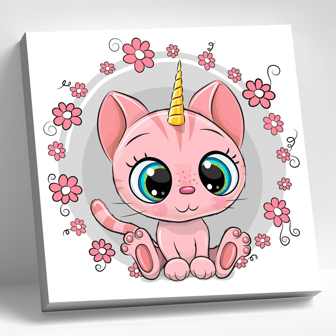 Картина стразами 20*20 Мурчалочка Molly - фото 1