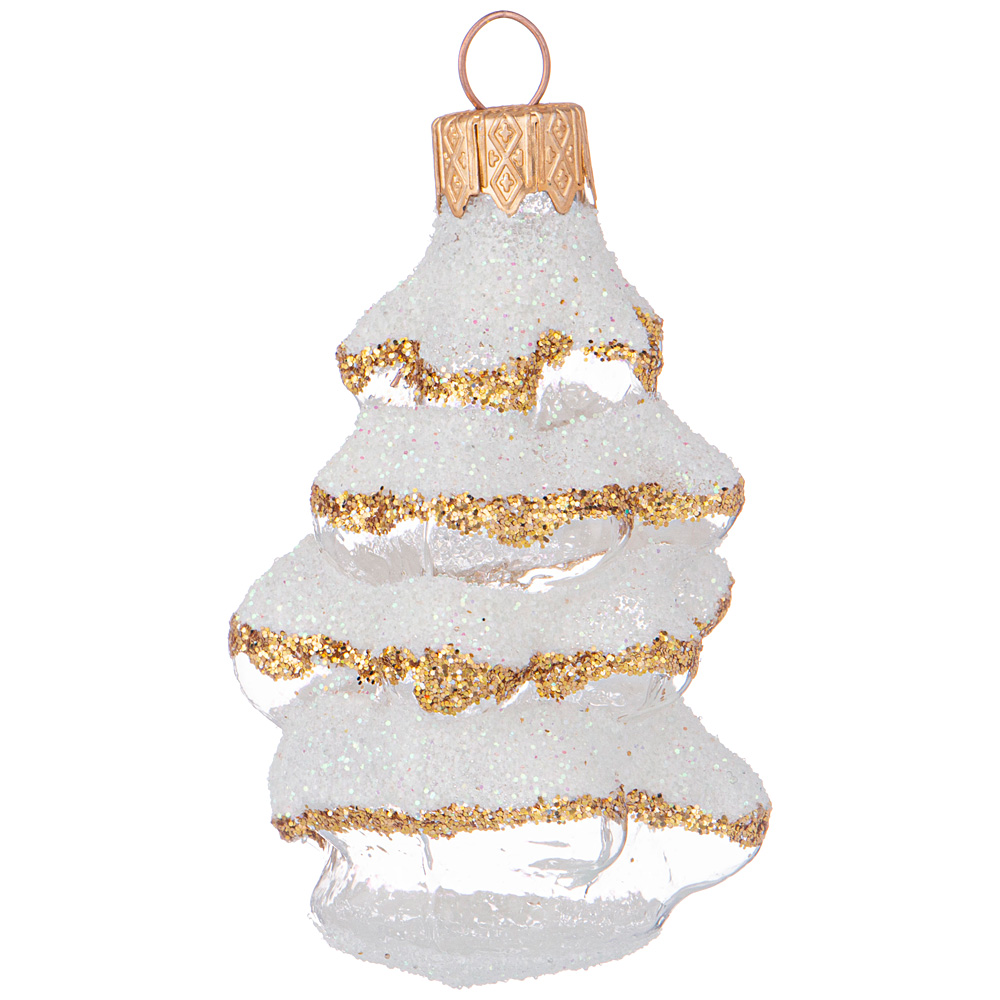 Елочное украшение Елочка серия прозрачная без упаковки - фото 1