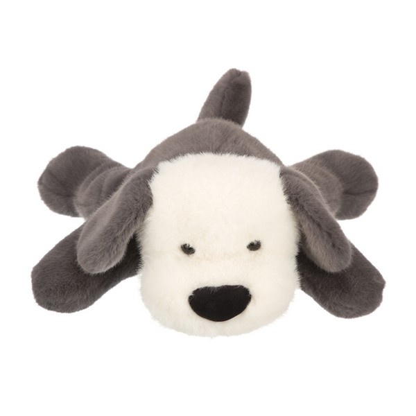 Мягкая игрушка Собака бело - серая 30см Relana - миниатюра 2