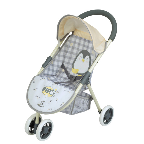 Коляска прогулочная для кукол с корзиной 55 см Пингвиненок Пипо - фото 1