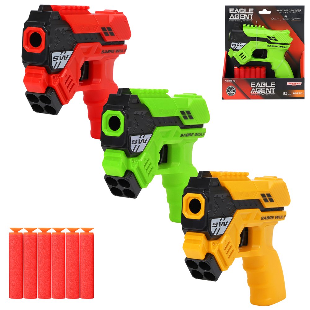 Пистолет с мягкими пулями цвет в асс. в/к - миниатюра 2