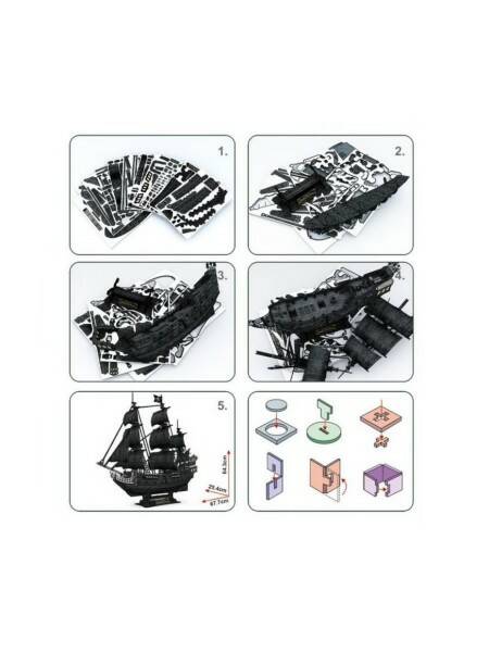 Пазл 3D Корабль Месть королевы Анны 180д. - фото 1