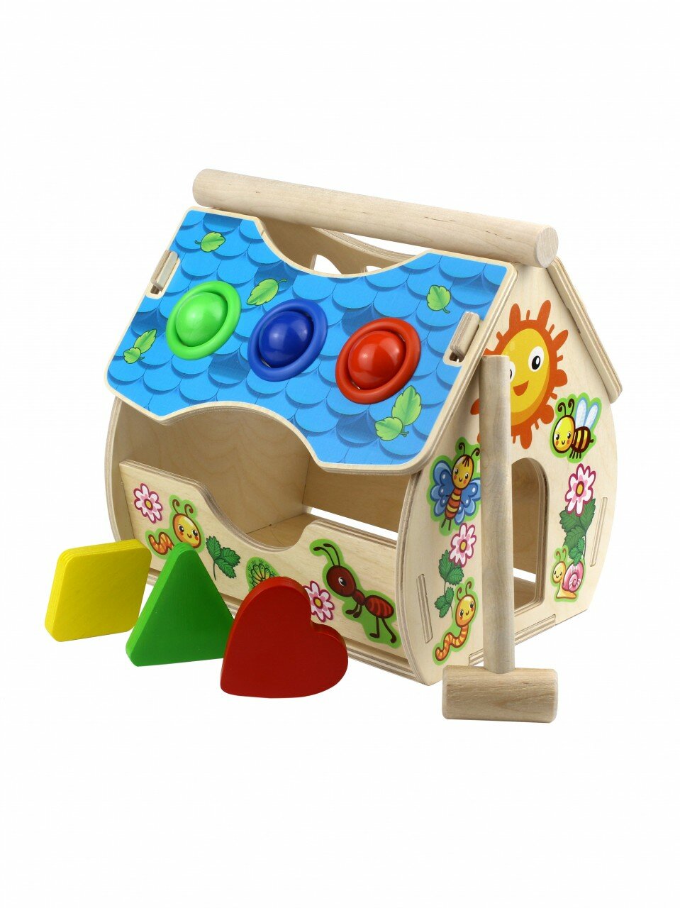 Сортер Дом Букашки WOODLANDTOYS - миниатюра 2