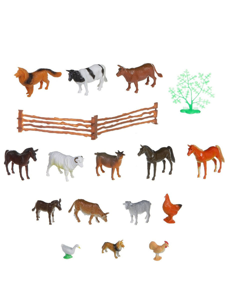 Н-р животных домашних и птицы 10шт Bondibon - фото 1