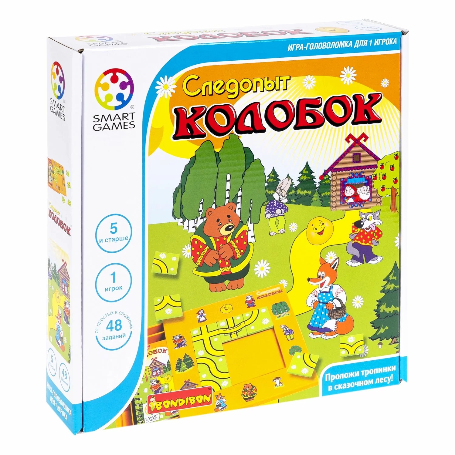 Настольная игра Следопыт, Колобок Bondibon - фото 1