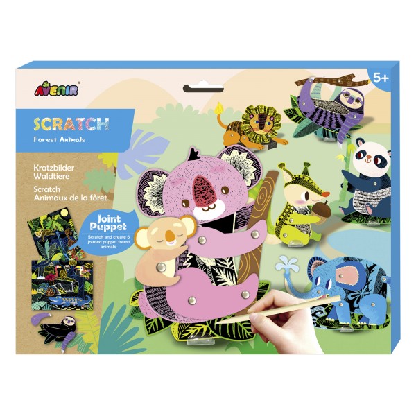 Гравюра цветная Лесные животные - фото 1