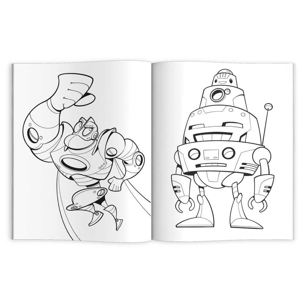 Раскраска Роботы А4 Феникс - миниатюра 2