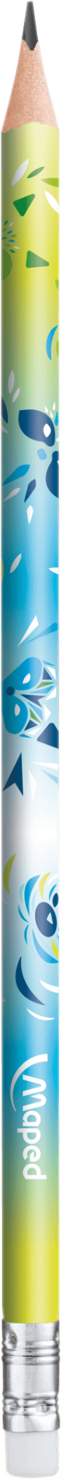 Карандаши чернографитные 6 шт. с ластиком Maped - миниатюра 3