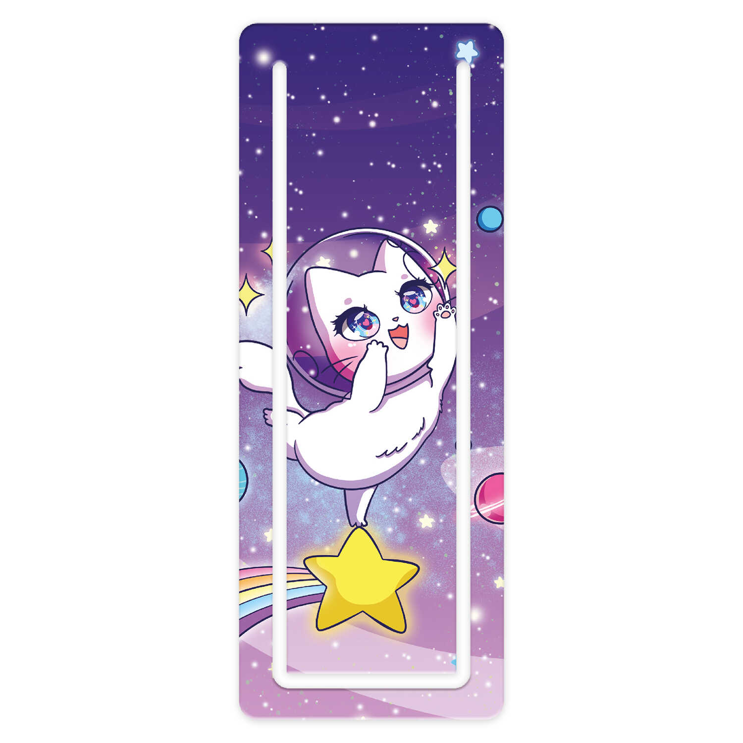 Закладка с вырубкой Космическая кошечка - фото 1