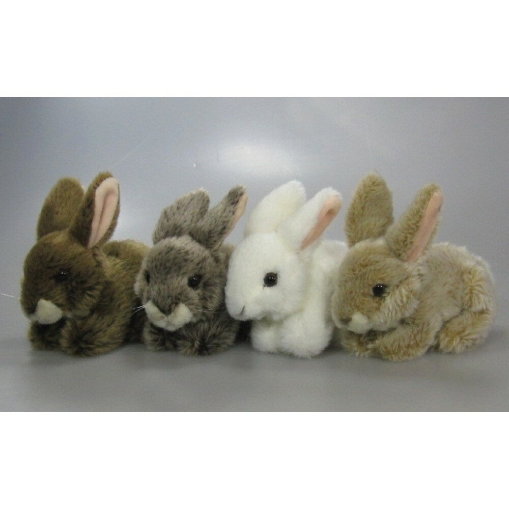 Мягкая игрушка Кролик лежачий 18см в ассорт. Leosco - фото 1