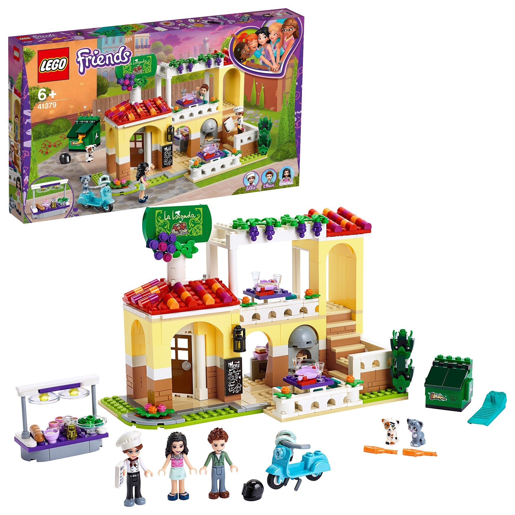 Конструктор LEGO FRIENDS 2019 Ресторан Хартлейк Сити - фото 1