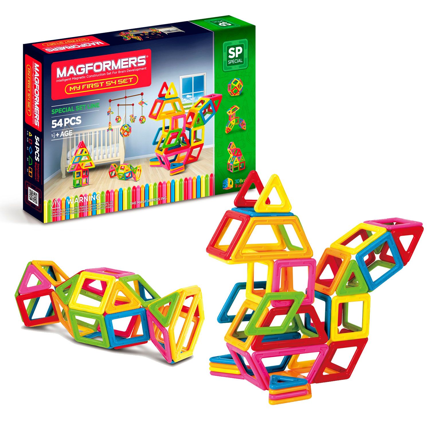 Конструктор магнитный Магформерс 54д. - фото 1