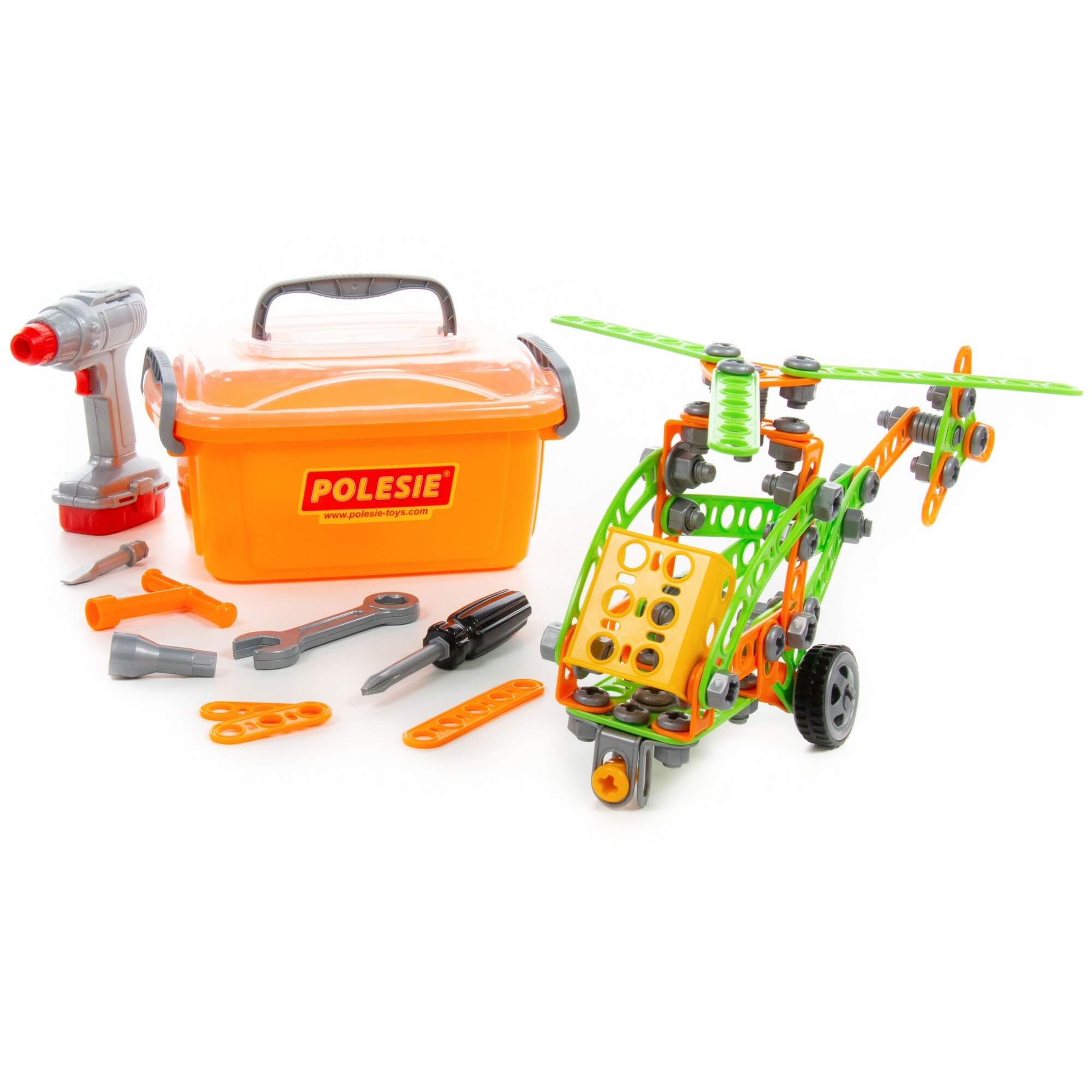 Конструктор винтовой Изобретатель Вертолет в чемодане - фото 1