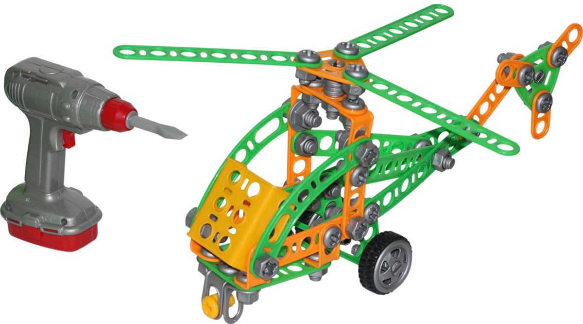 Конструктор винтовой Изобретатель Вертолет в чемодане - миниатюра 2