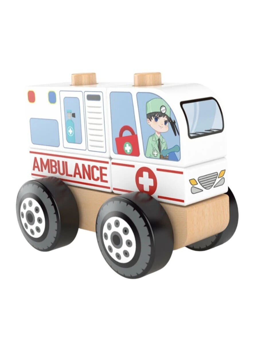 Конструктор деревянный Скорая помощь Службы спасения - фото 1