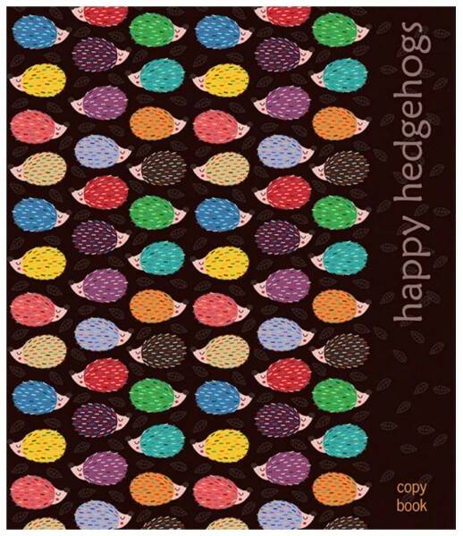 Тетрадь 40л. кл. Паттерн Ежики - фото 1