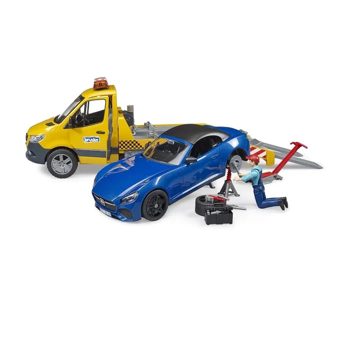 Автотранспортер Mercedes - Benz Sprinter со светозвук. модулем Bruder - миниатюра 3