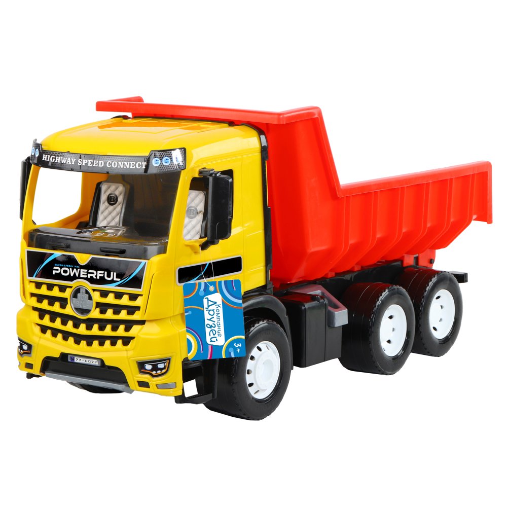 Машина Самосвал желто-красный - фото 1