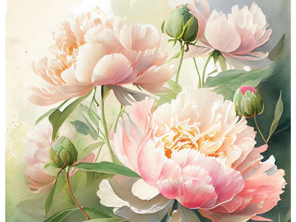 Картина по номерам 40*50 Нежный аромат пионов - фото 1