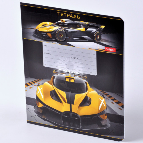 Тетрадь 12л. клетка В мире авто Hatber - фото 1