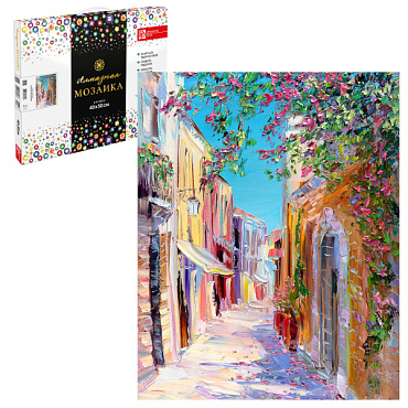 Картина стразами 40*50 Солнечная улочка - фото 1