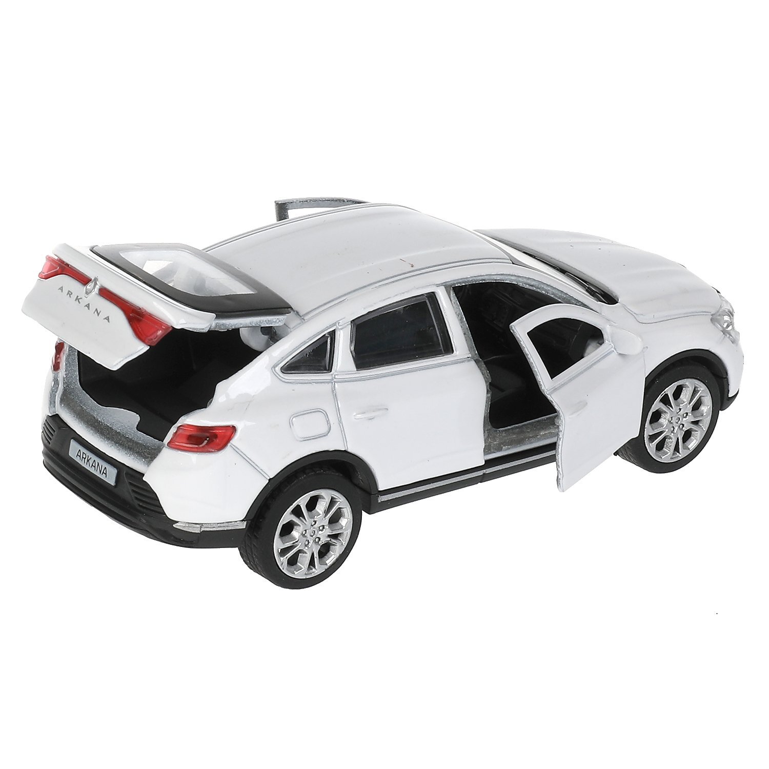 Машина металлическая ТЕХНОПАРК RENAULT ARKANA бел. - миниатюра 2