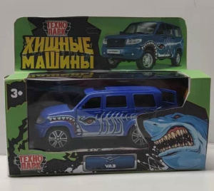 Машина металлическая ТЕХНОПАРК UAZ patriot акула - фото 1