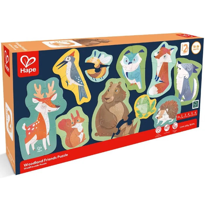 Пазл Лесные животные Hape - фото 1