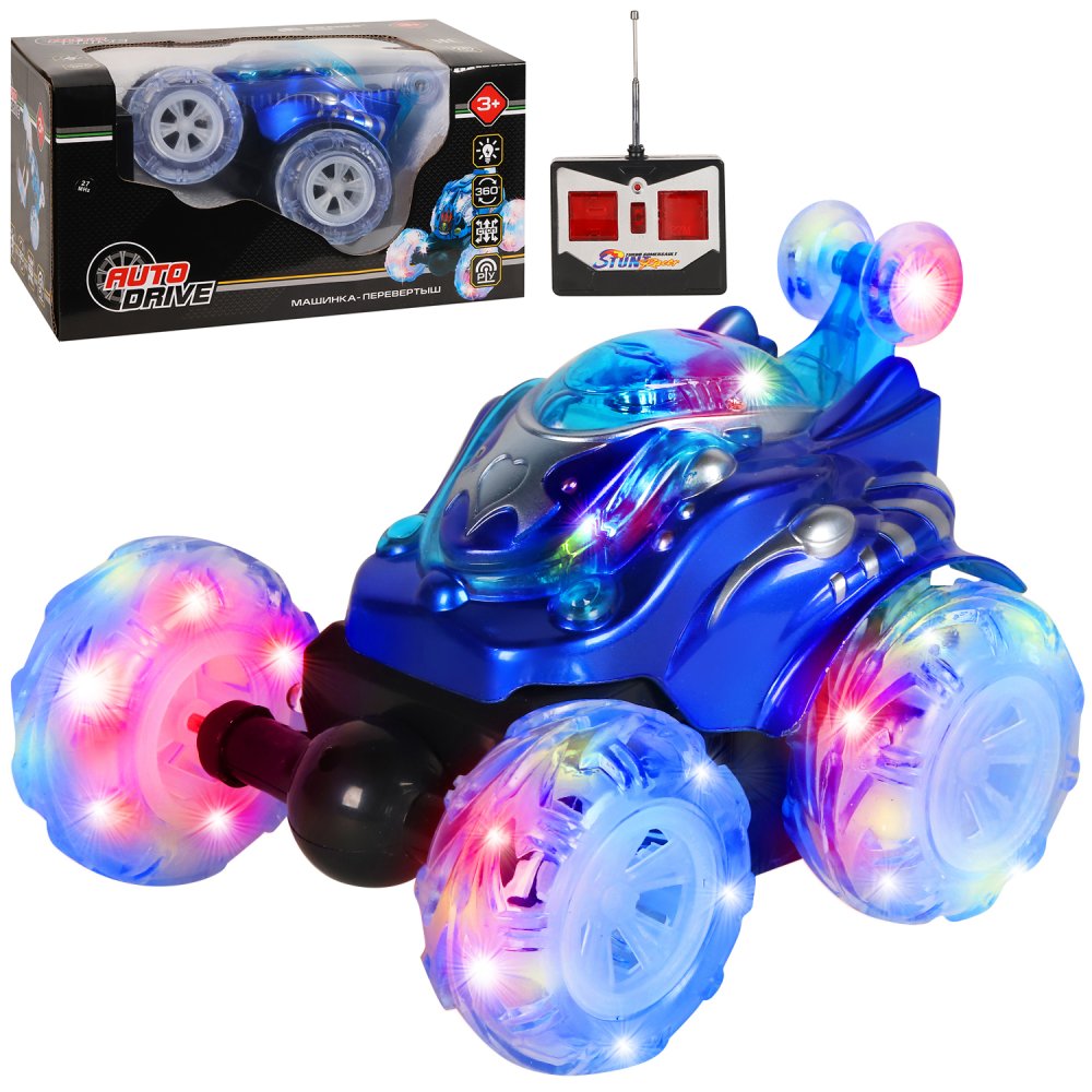 Машина - перевертыш радиоуправляемая син. AUTODRIVE - фото 1