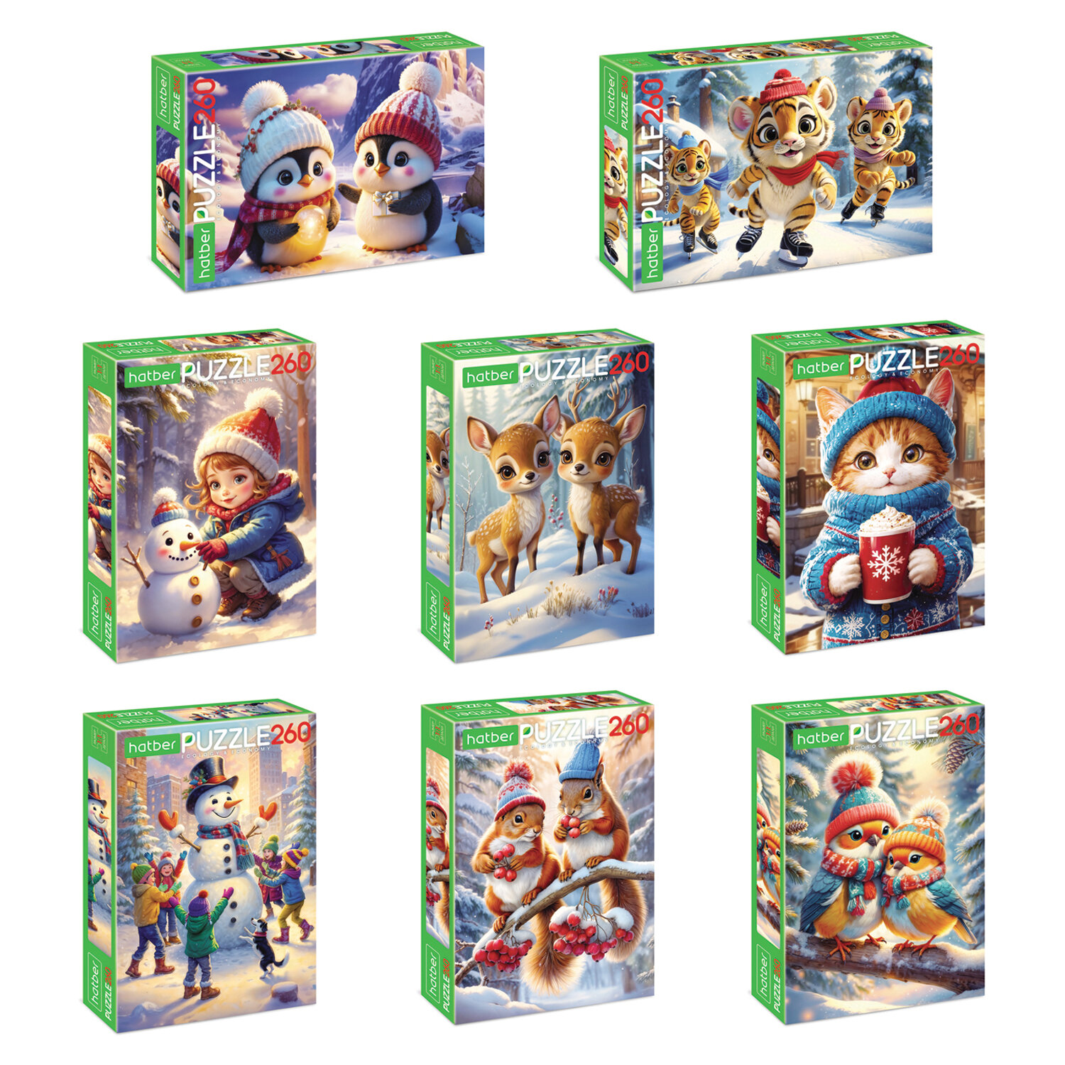 Пазл 260 Зимние радости Ассорти - фото 1