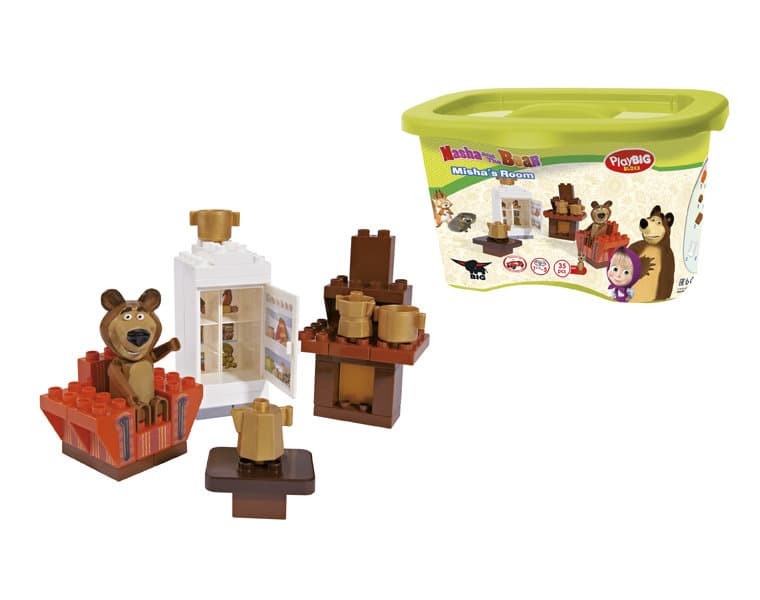 Конструктор блочный Маша и Медведь Кухня 35д. - фото 1