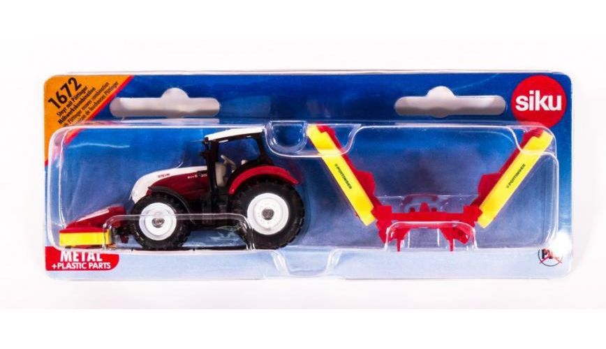 Модель мет. SIKU Трактор с газонокосилкой Steyr - миниатюра 2