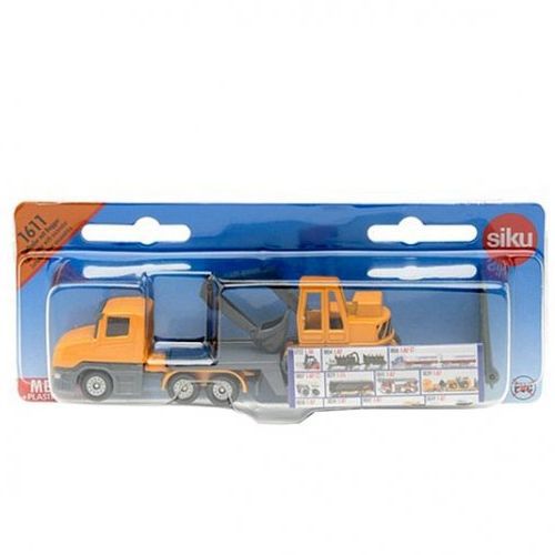 Машина металлическая Тягач с экскаватором SIKU - миниатюра 2