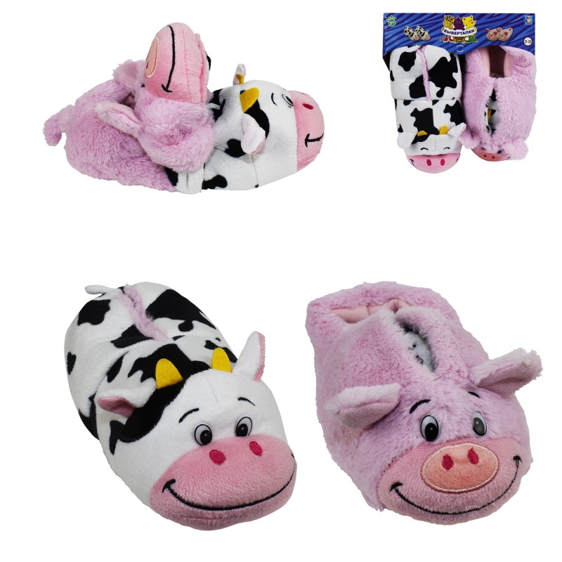 Мягкая игрушка Вывертапки дет. Корова - Свинья р.31-33 - фото 1