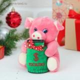  Мягкая копилка Поросенок с бантиком - фото 1