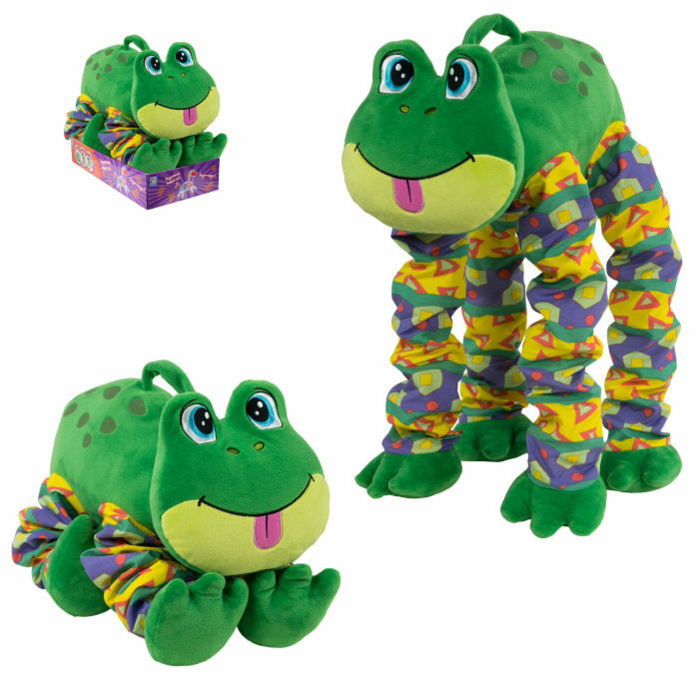 Мягкая игрушка Пружиножки Лягушка - фото 1