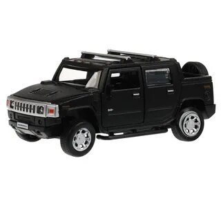 Машина металлическая ТЕХНОПАРК HUMMER H2 PICKUP чёрн. мат. - фото 1