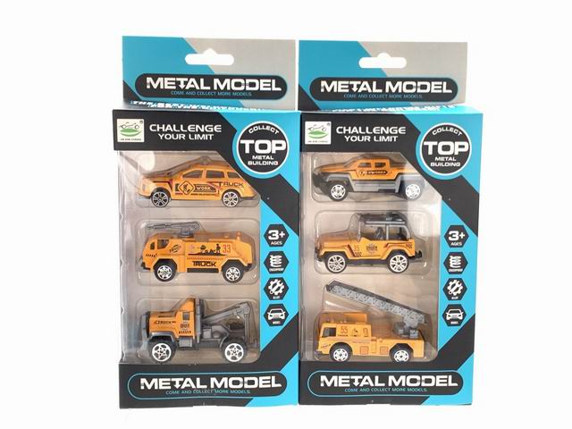 Машины металлические 3 шт. в/к - фото 1