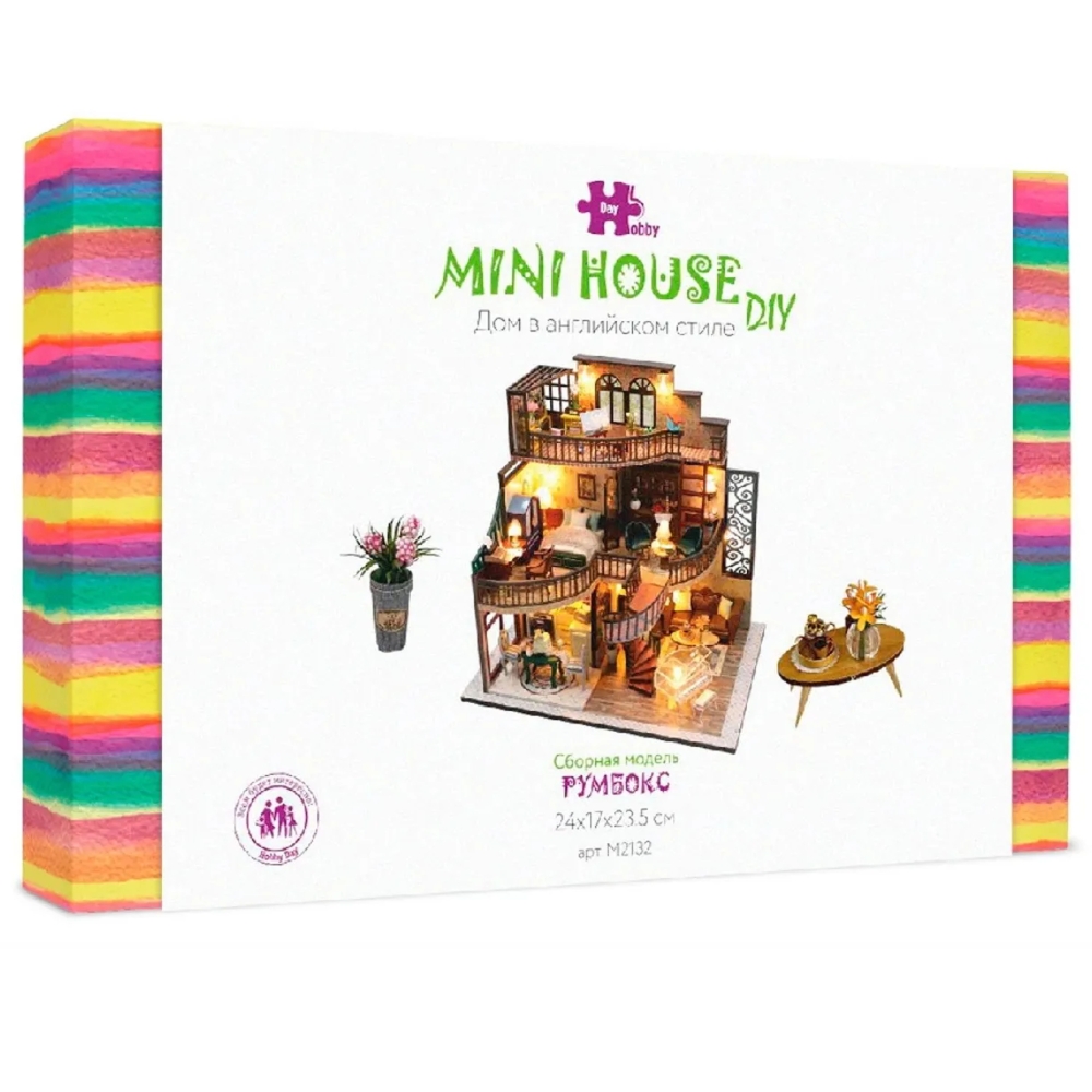 Конструктор деревянный интерьерный Дом в английском стиле MiniHouse - фото 1