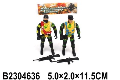 Солдатики с автоматом 2шт в/п - фото 1