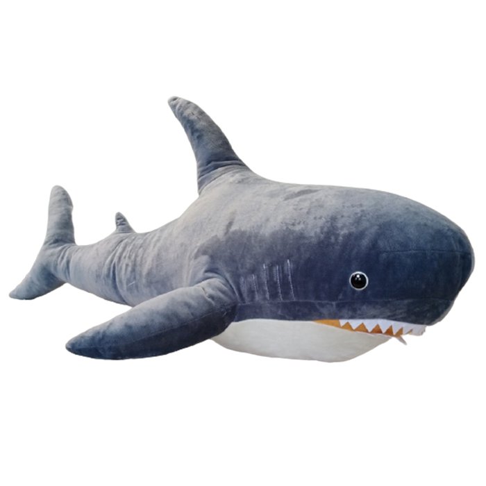 Мягкая игрушка Акула серая 45см Leosco - фото 1