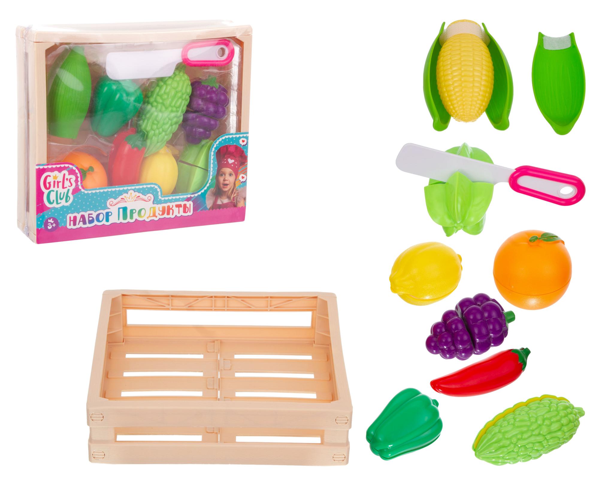 Продукты Фрукты и овощи на липучках Girl`s Club - фото 1