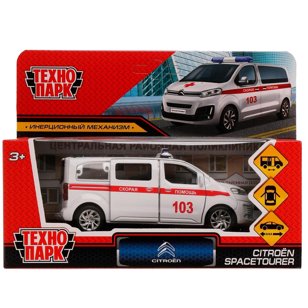 Машина металлическая ТЕХНОПАРК CITROEN SPACE TOURER Скорая - фото 1