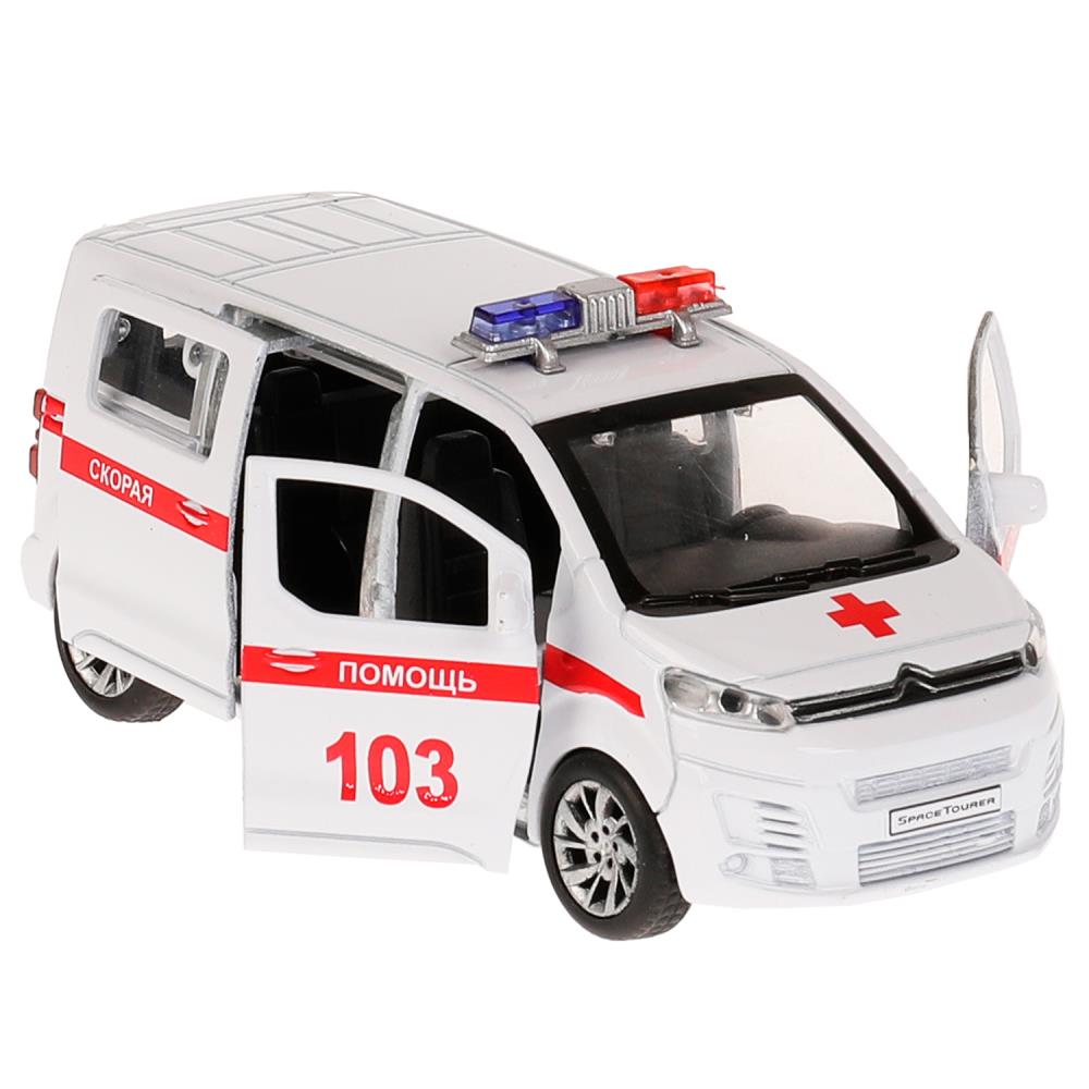 Машина металлическая ТЕХНОПАРК CITROEN SPACE TOURER Скорая - миниатюра 2
